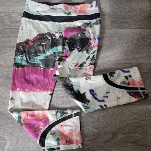 Lululemon Run Inspired Crop II Leggings 4 Pigment Wave Full On Luxtreme Athletic - Picture 9 of 11